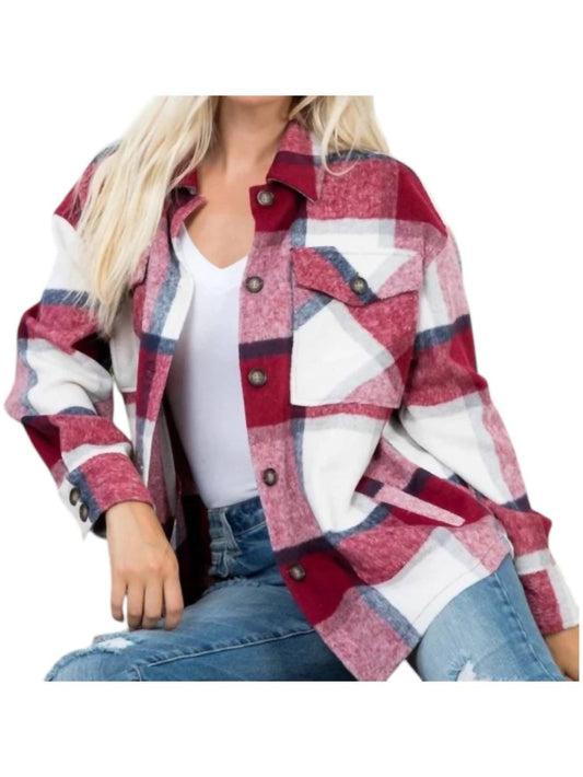 Ltx Sportswear - Plaid Collared Coat - casual - jacket - clothing - jackets