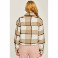 Ltx Sportswear - Plaid Crop Jacket - brown - casual - jacket - clothing