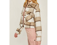 Ltx Sportswear - Plaid Crop Jacket - brown - casual - jacket - clothing