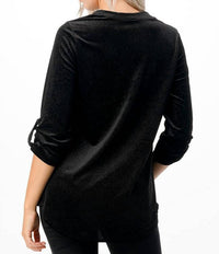 Ltx Sportswear - Sparkle Velvet Top - black - blouses - clothing