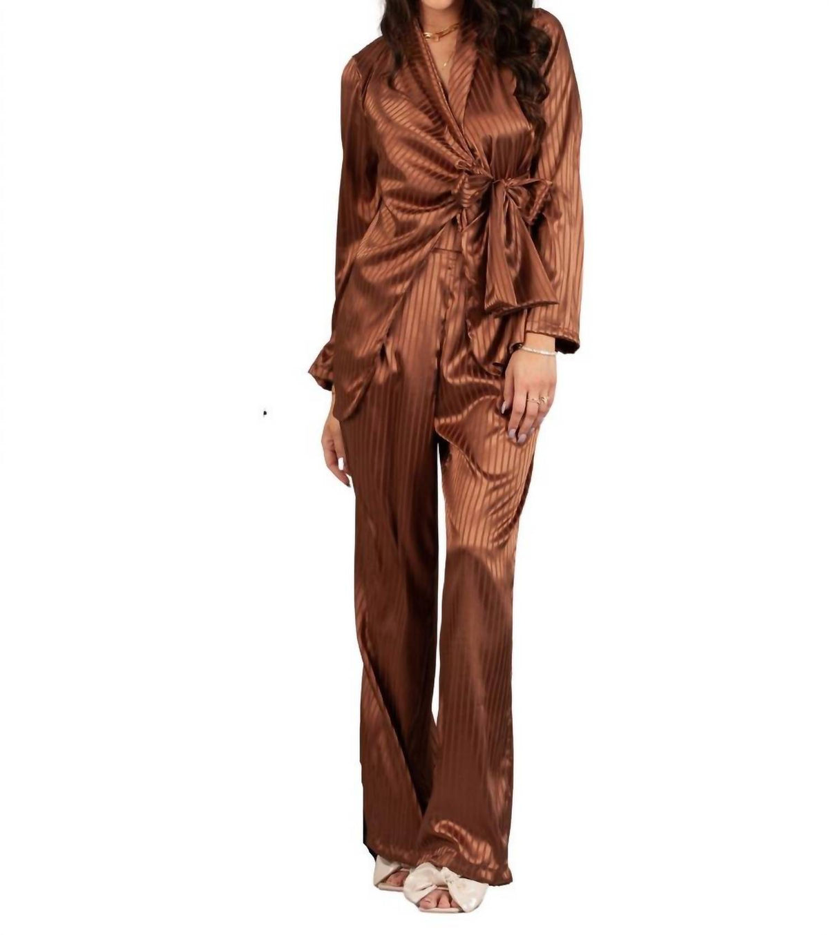 Lucca - Paris Silky Straight Maxi Pants