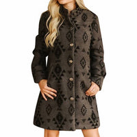 Lucky & Blessed - Aztec Printed Peacoat