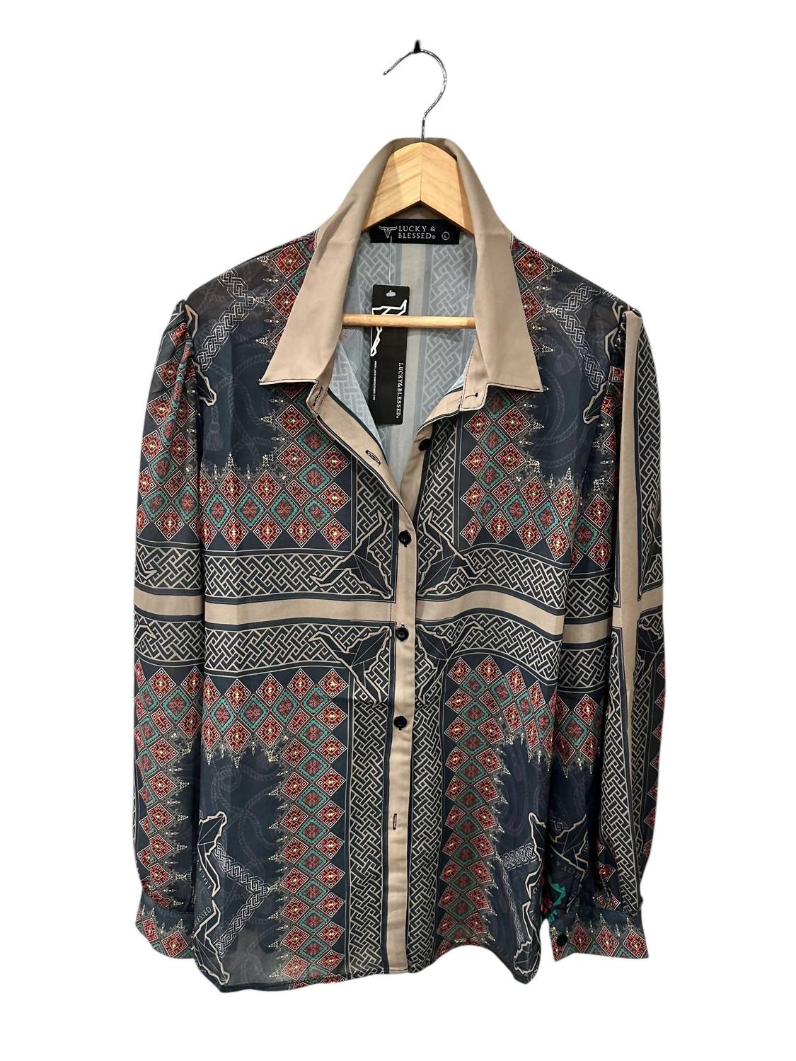 Lucky & Blessed - Gatsby Steer Blouse