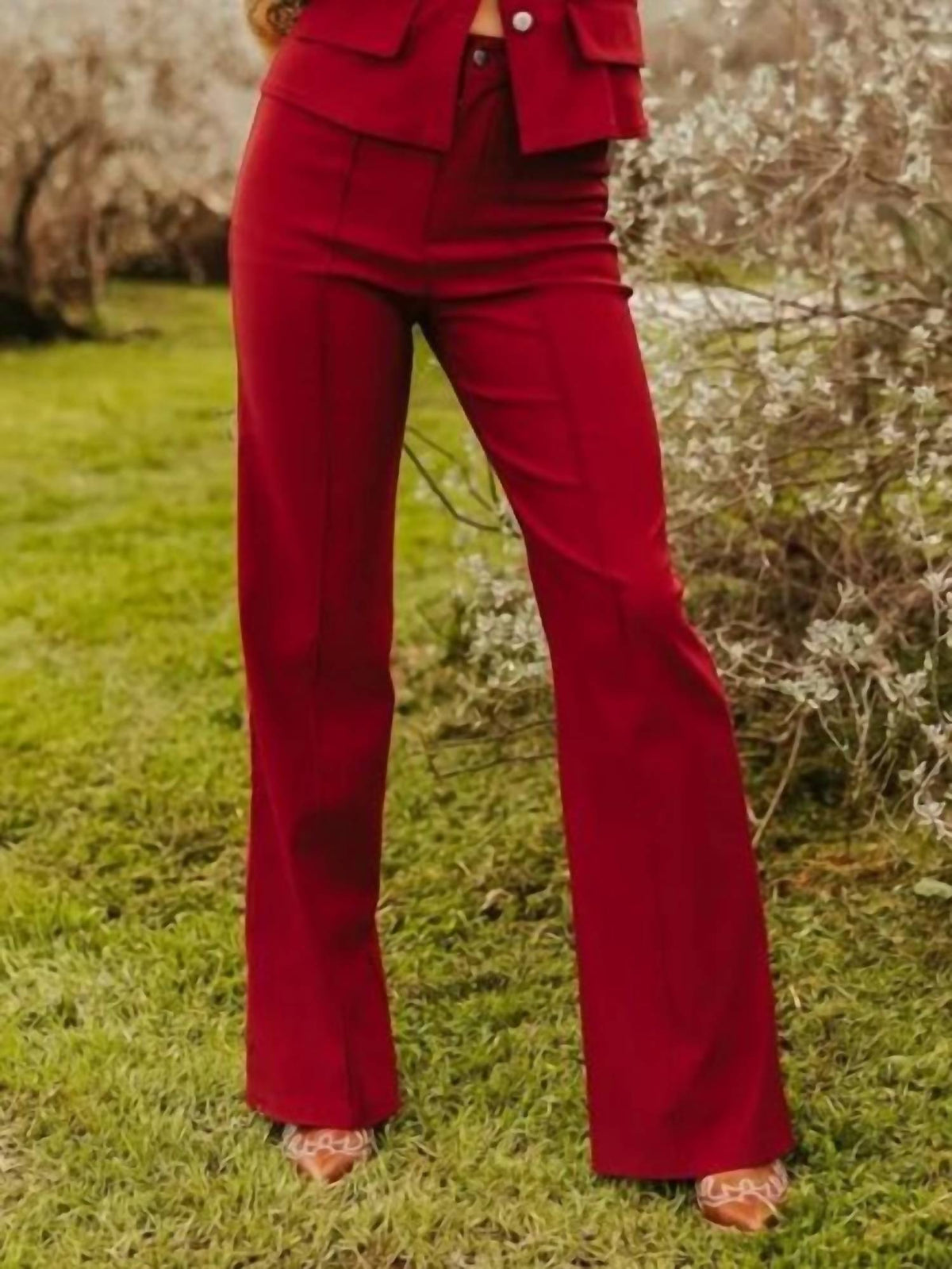 Lucky & Blessed - High Rise Flare Pants