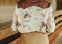 Lucky & Blessed - Western Printed Button Down Shirt