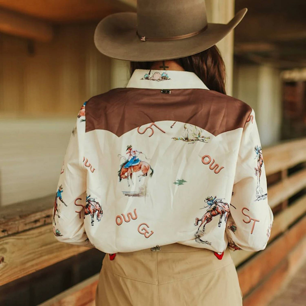 Lucky & Blessed - Western Printed Button Down Shirt