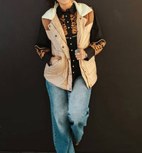 Lucky & Blessed - Western Puffer Vest