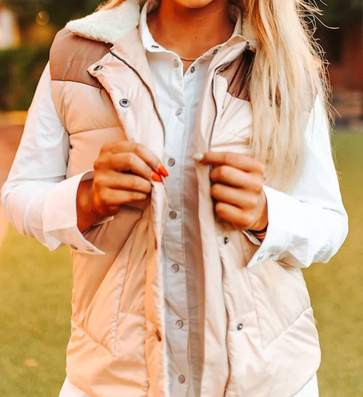 Lucky & Blessed - Western Puffer Vest
