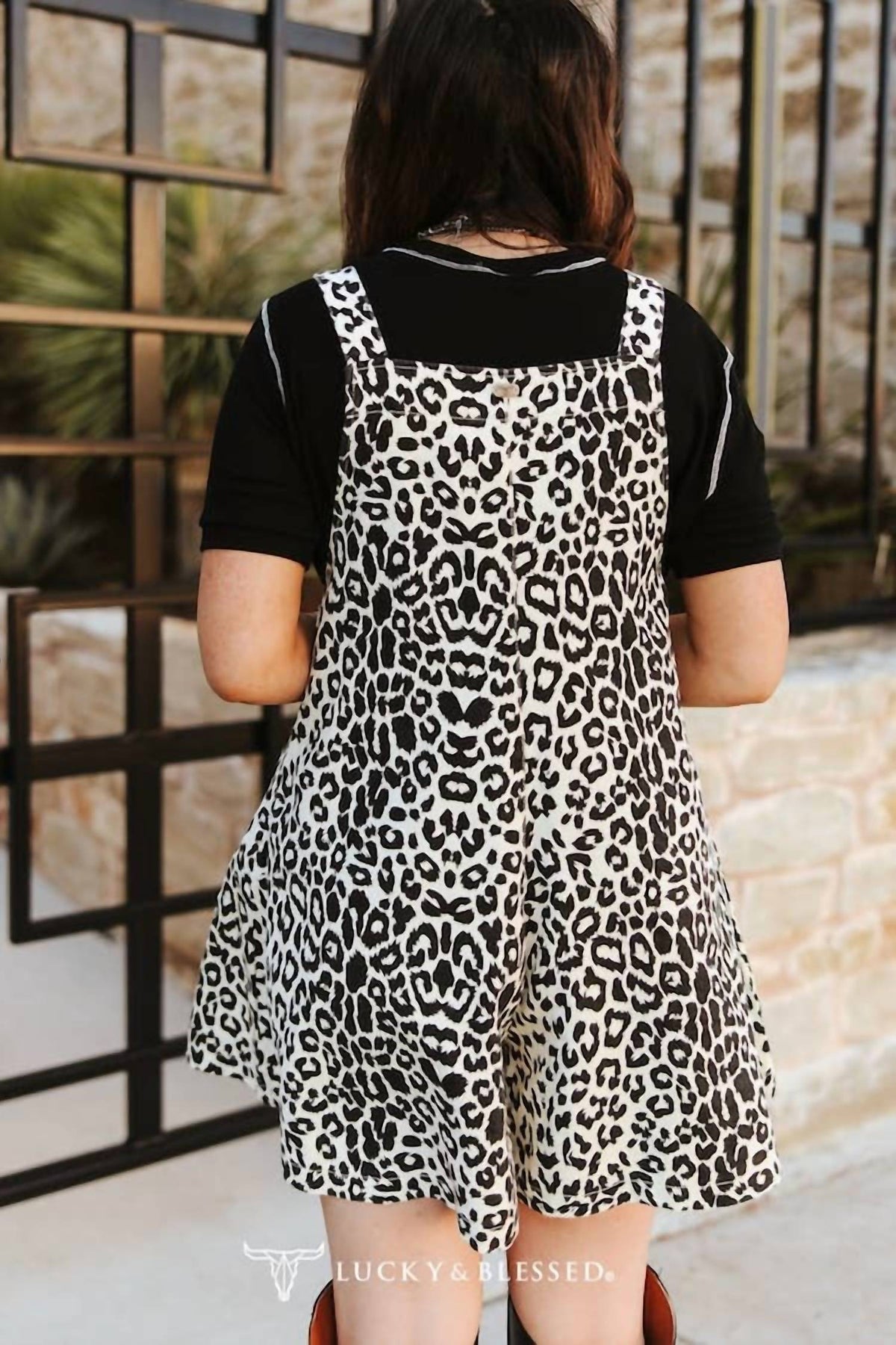 Lucky & Blessed - Wild Canyon Leopard Overall Romper