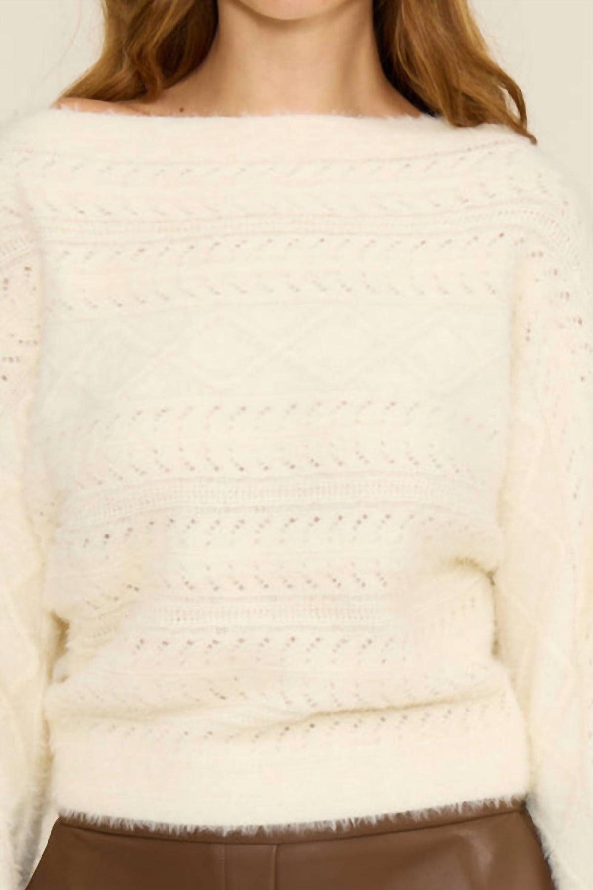 Lucy Paris - Carol Cable Knit Sweater