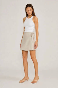 Lucy Paris - Devyn Mini Tie Skirt