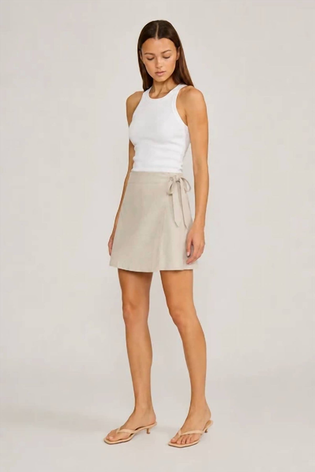 Lucy Paris - Devyn Mini Tie Skirt