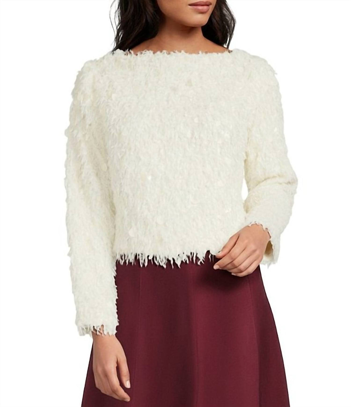 Lucy Paris - Erna Fuzzy Sweater Top