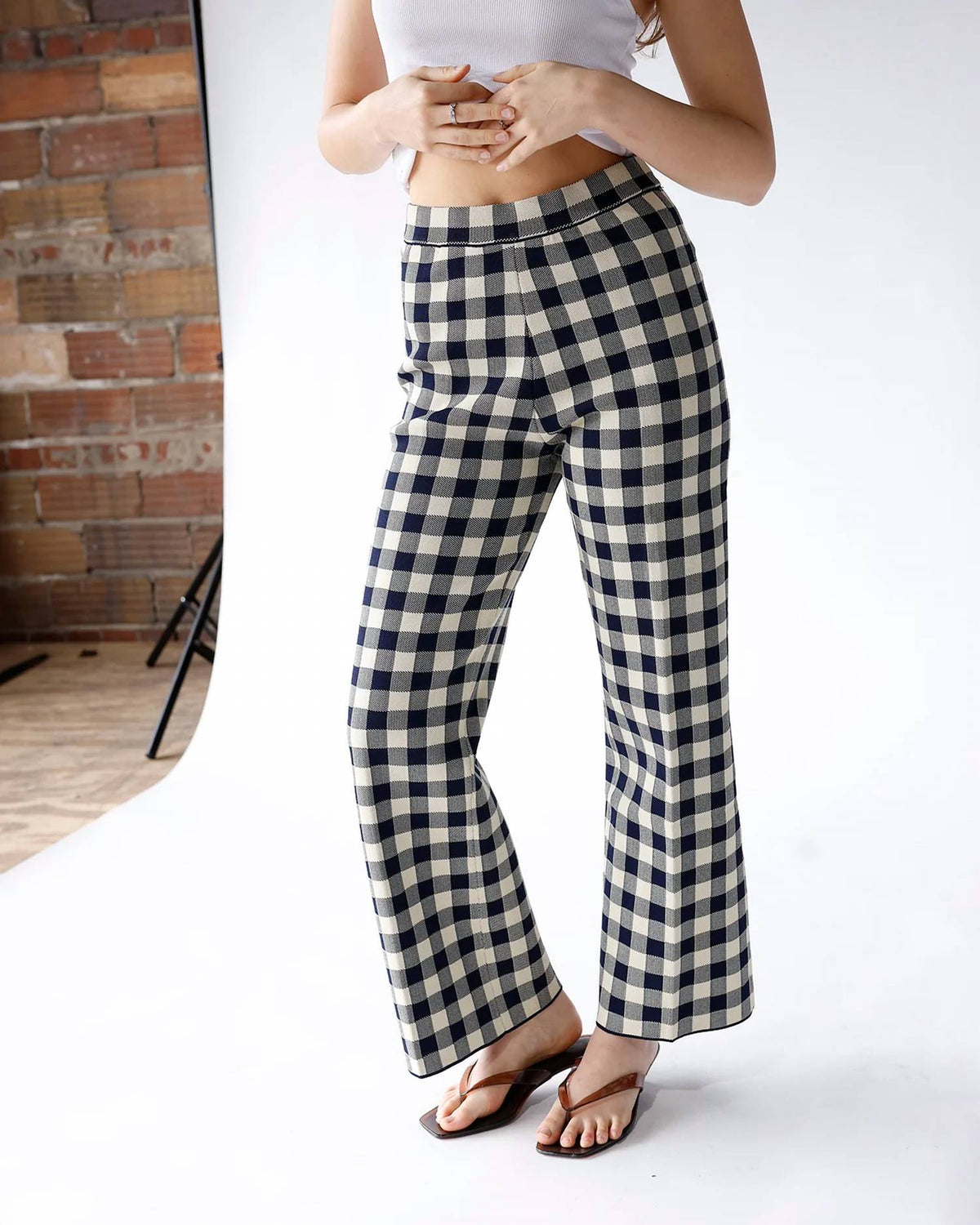 Lucy Paris - GINGHAM GETAWAY PANTS