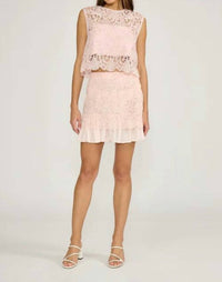 Lucy Paris - Greer Lace Mini Skirt