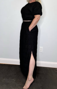 Lucy Paris - Malia Skirt - black - clothing - long - skirts