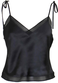 Lucy Paris - Women's Mayra Satin Mesh Tank Top