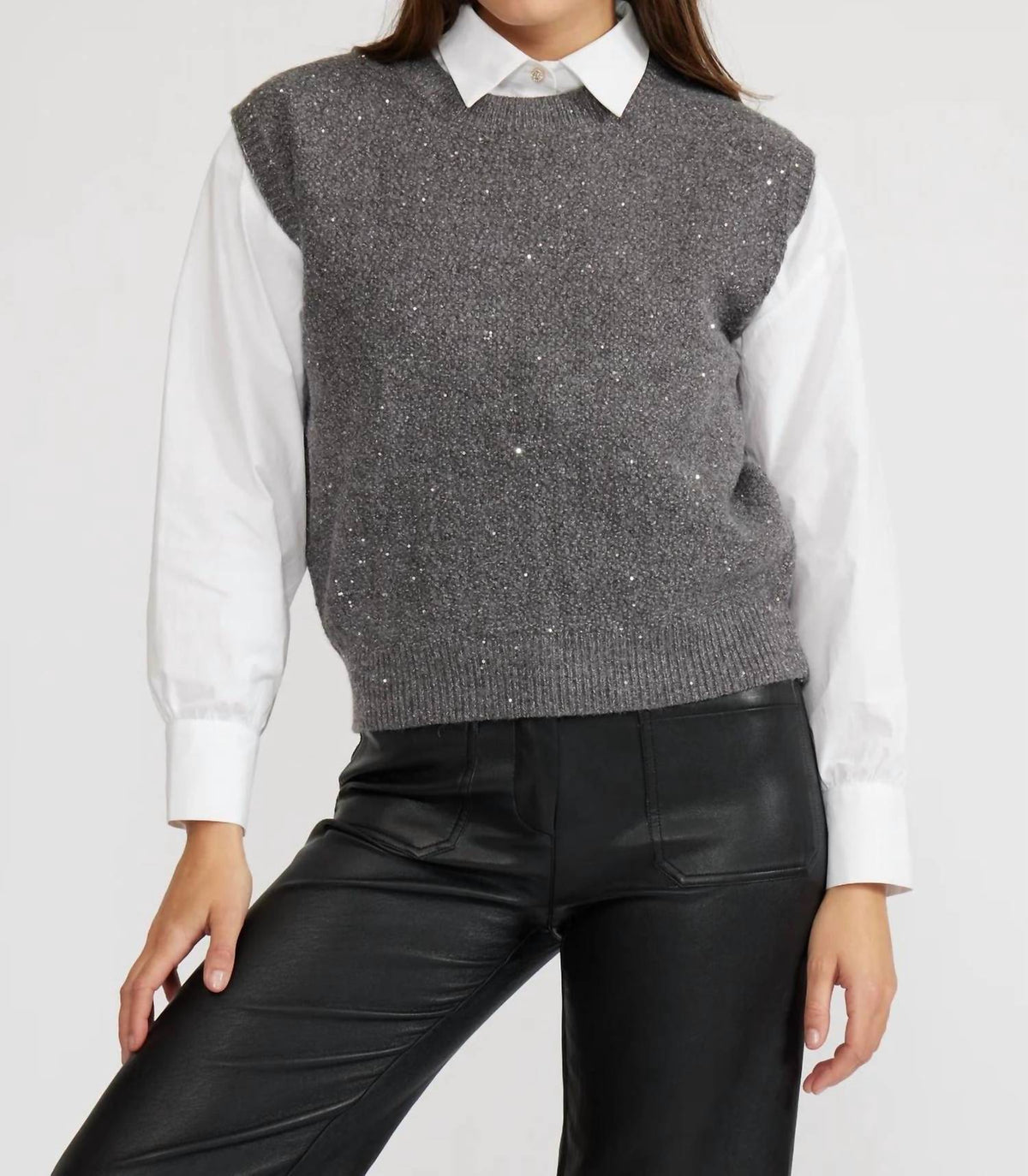 Lucy Paris - Mikey Sequin Knit Top
