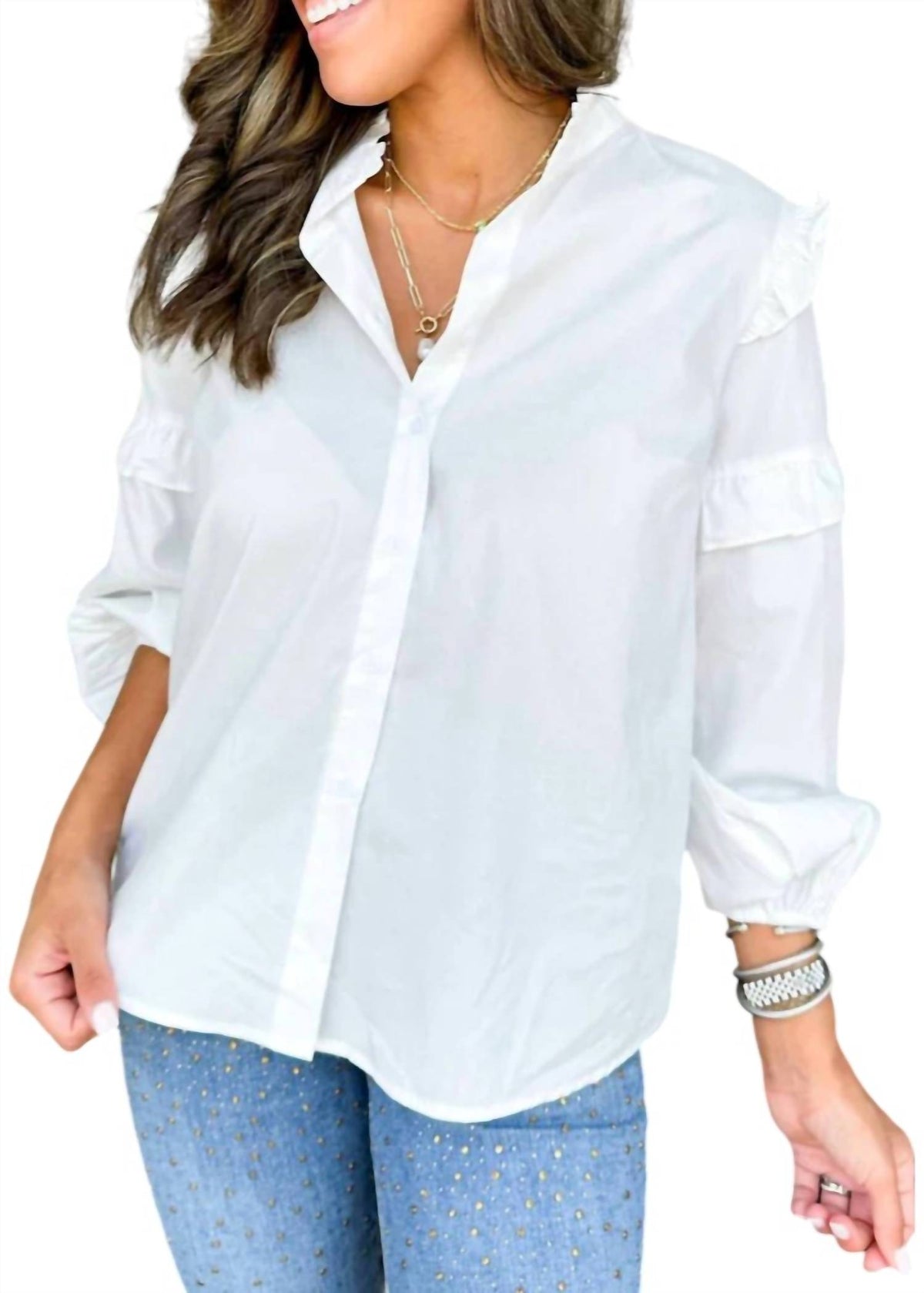 Lucy Paris - Nicolette Ruffle Top