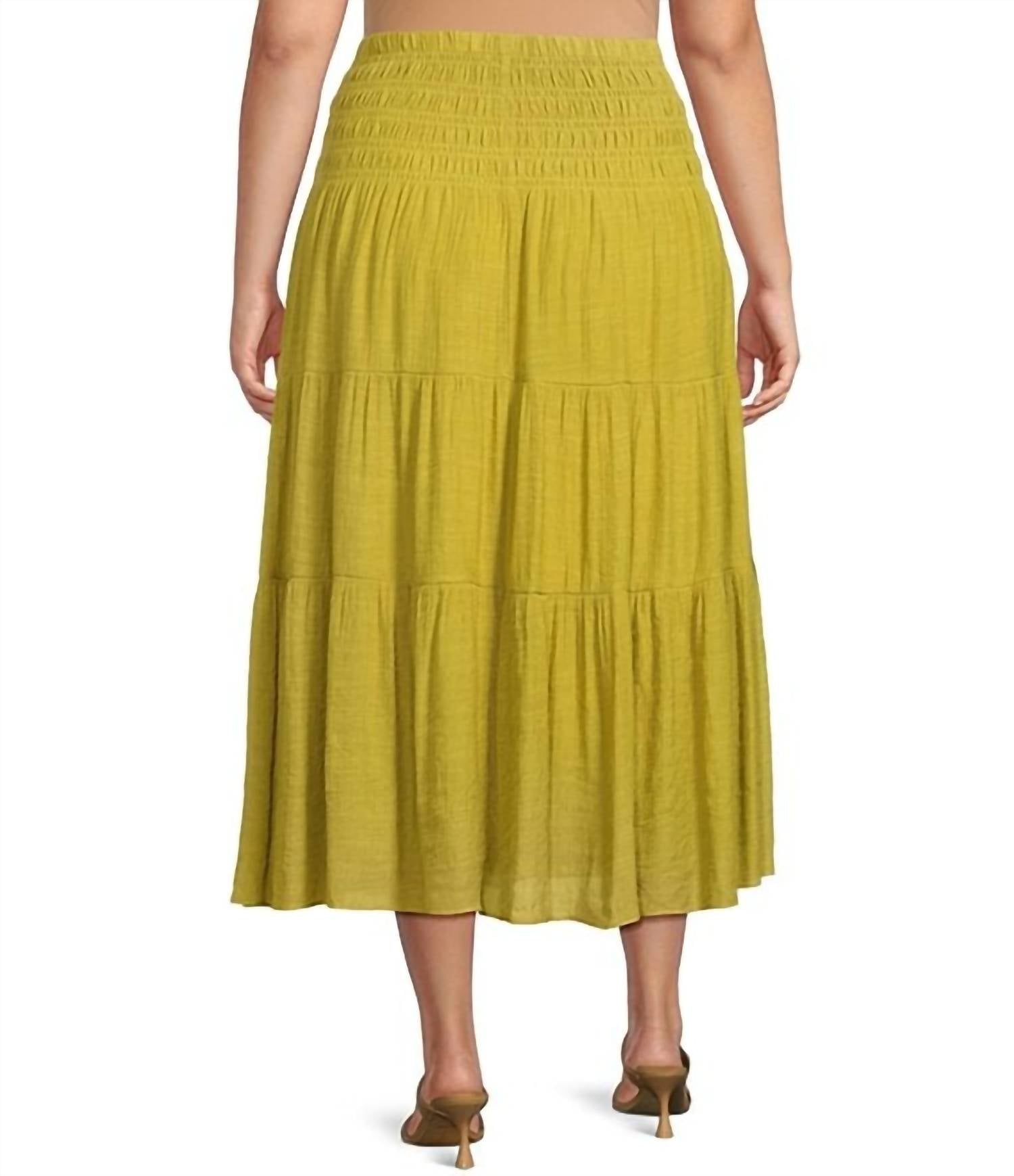 Lucy Paris - Tropez Smocked Skirt - clothing - long - skirts - maxi