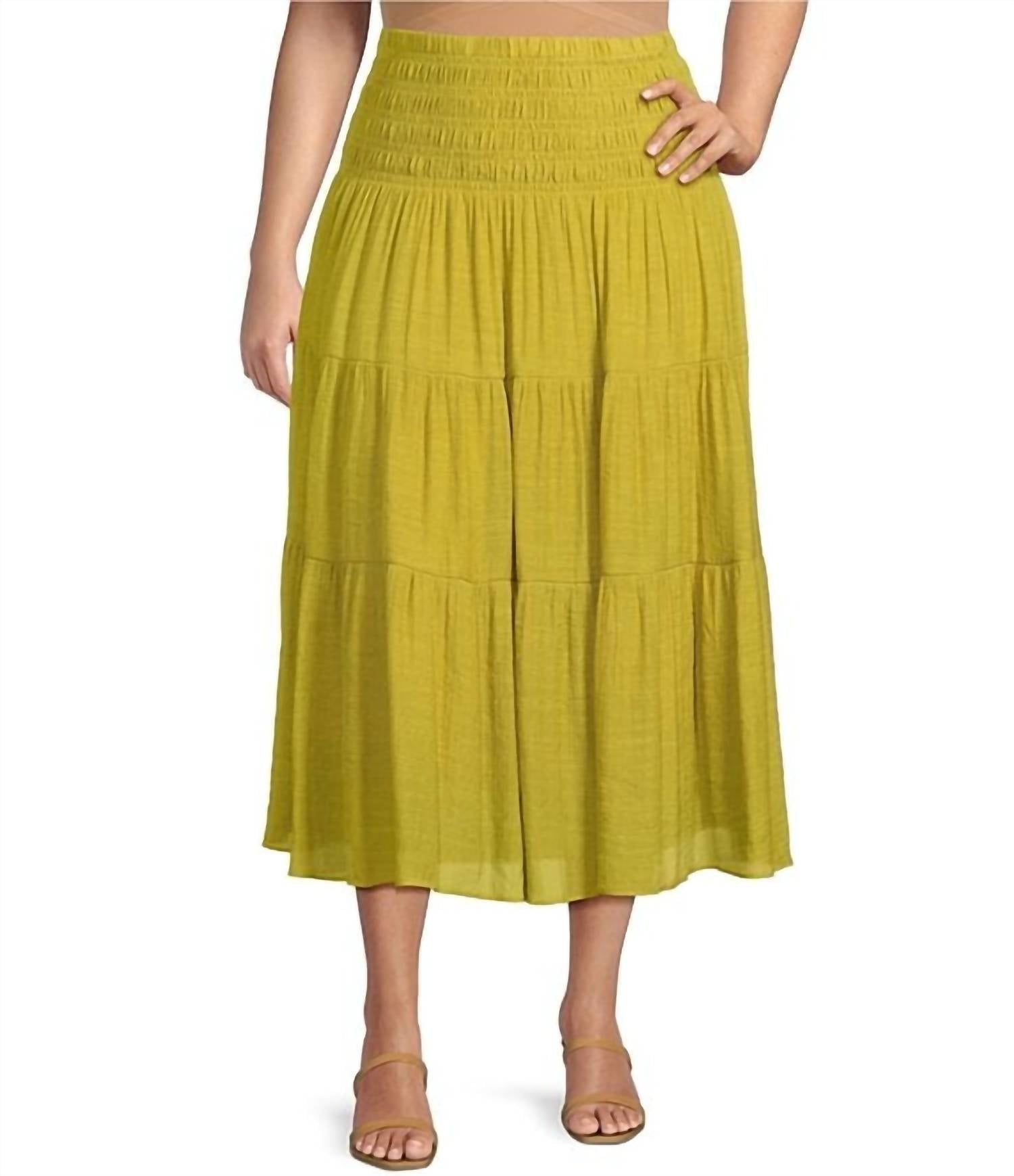 Lucy Paris - Tropez Smocked Skirt - clothing - long - skirts - maxi