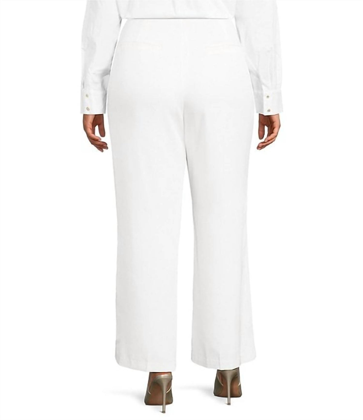 Lucy Paris - Valli Wide Leg Flat Front Pants