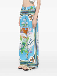Lug Von Siga - Madison Pants - blue - clothing - floral