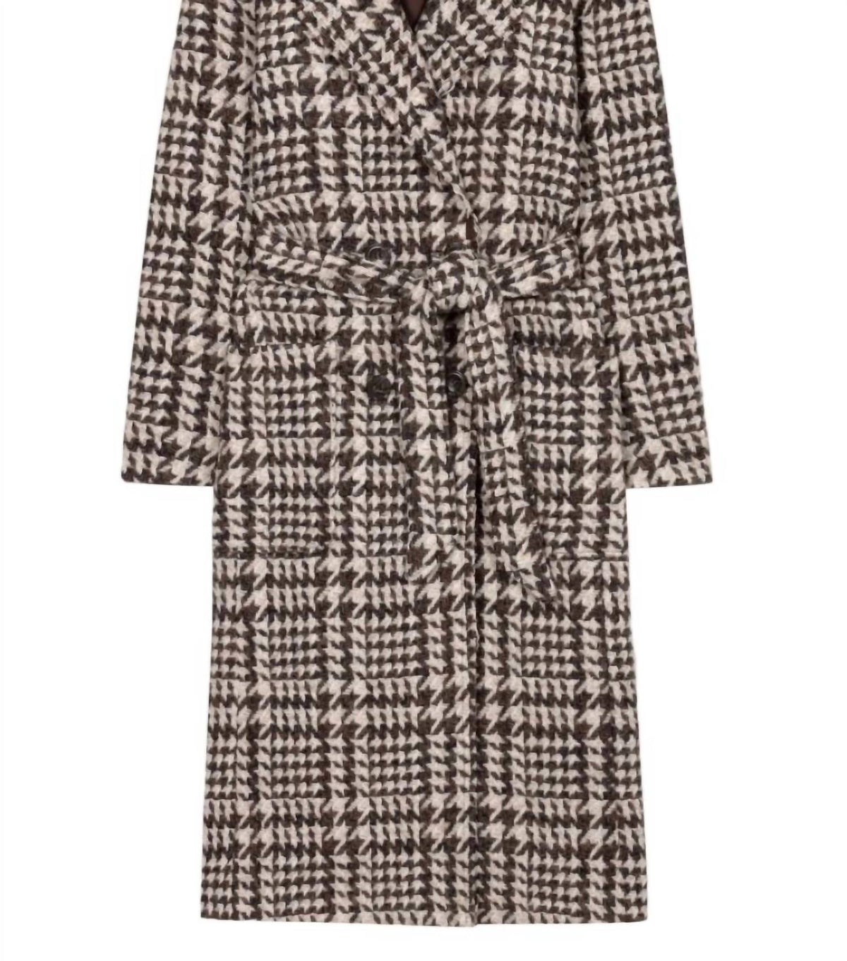 Luisa Cerano - Glencheck Coat With Belt