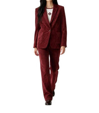 Luisa Cerano - Single Button Corduroy Blazer