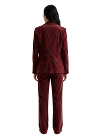 Luisa Cerano - Single Button Corduroy Blazer