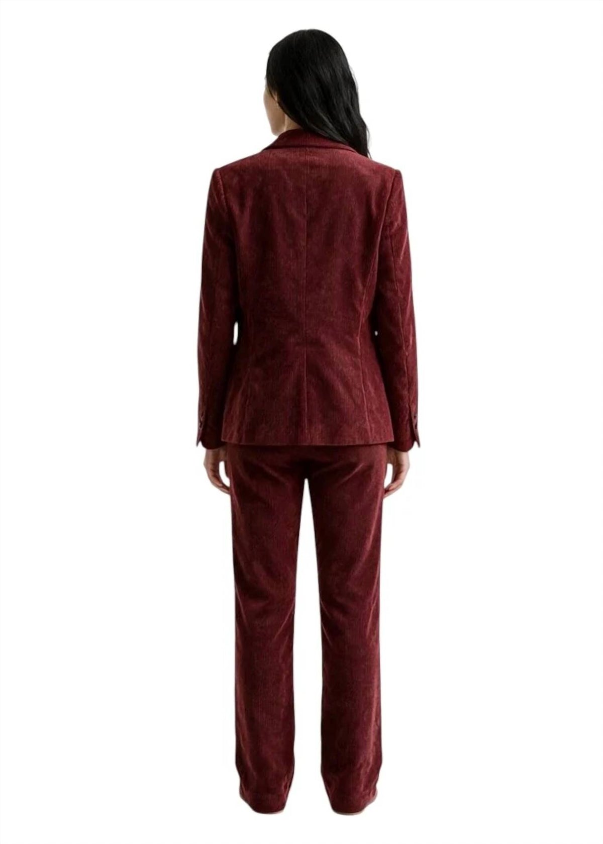 Luisa Cerano - Single Button Corduroy Blazer