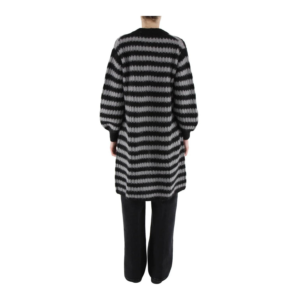Luisa Cerano - Striped Long Wool Alpaca Sweater