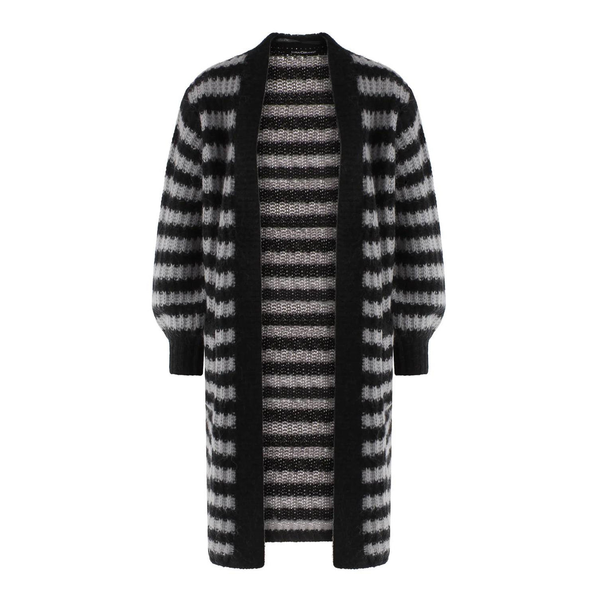 Luisa Cerano - Striped Long Wool Alpaca Sweater
