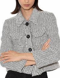 Luisa Cerano - Tweed Bouclé Cropped Jacket
