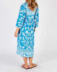 Lula Soul - Agatha Midi Dress - blue - clothing - dresses