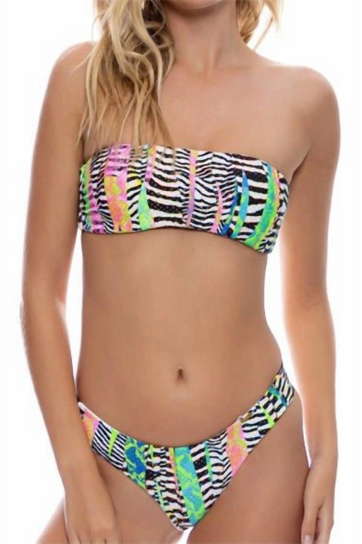 Luli Fama - Disco Free Form Bandeau Bikini Top