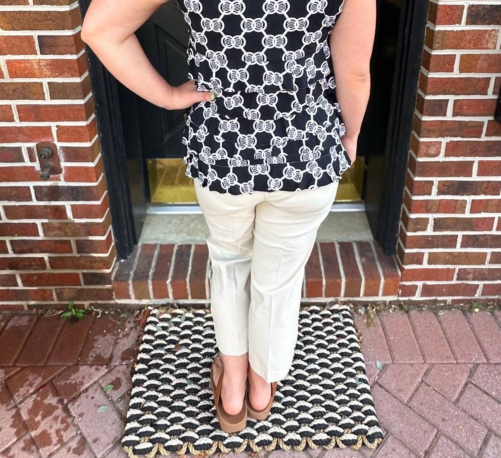 Lulu - B - Bangladine Pull - on Capri Pants - ankle - beige - clothing