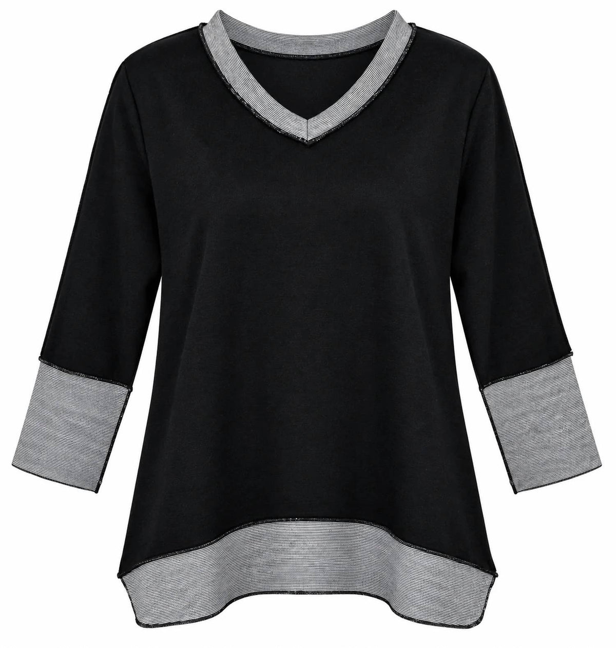 Lulu-B - V-neck Button-back Top