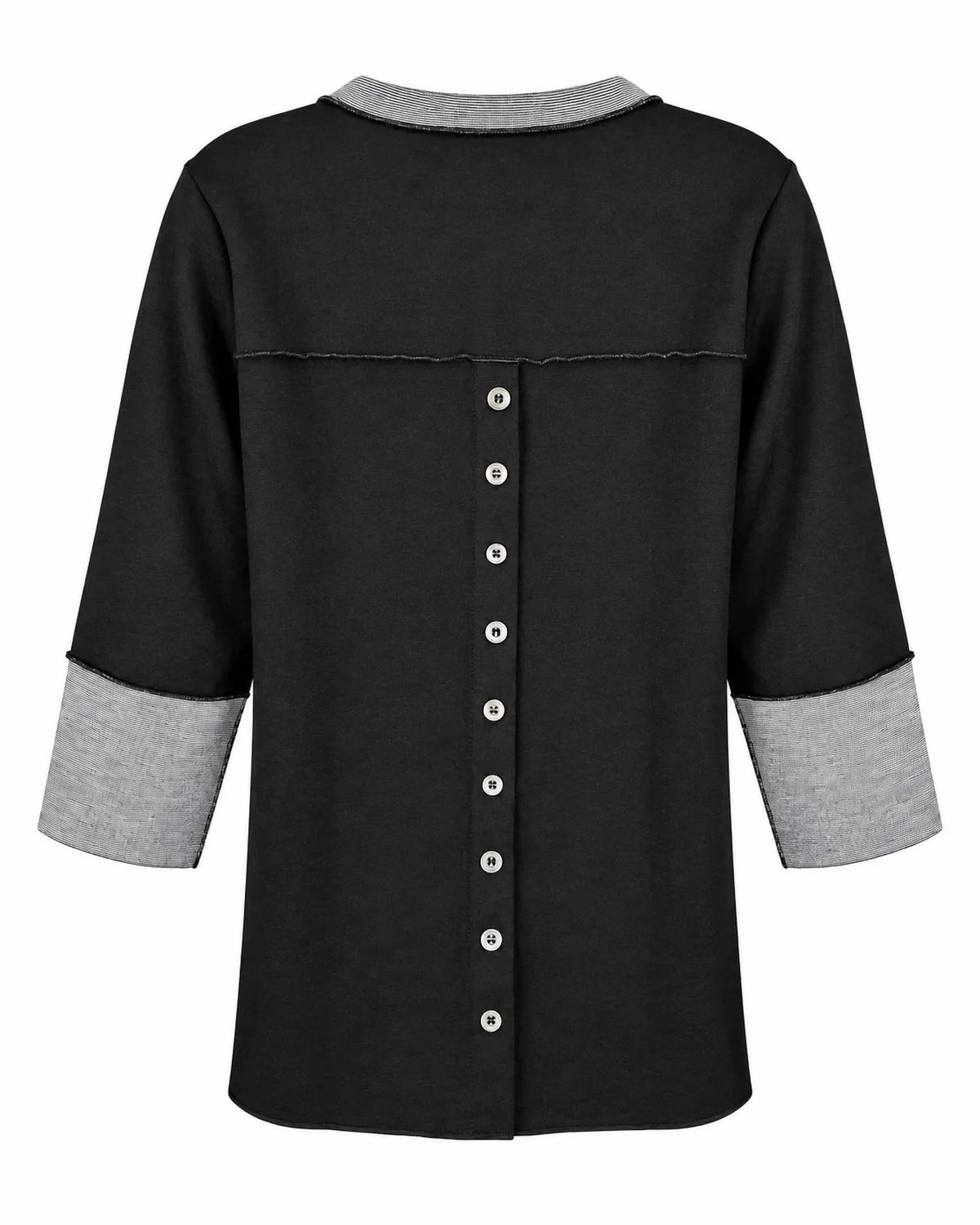 Lulu-B - V-neck Button-back Top
