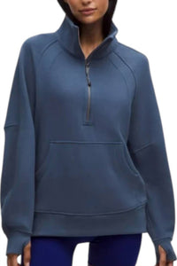 Lululemon - Scuba Oversized Funnel-neck Half Zip Long Sweater