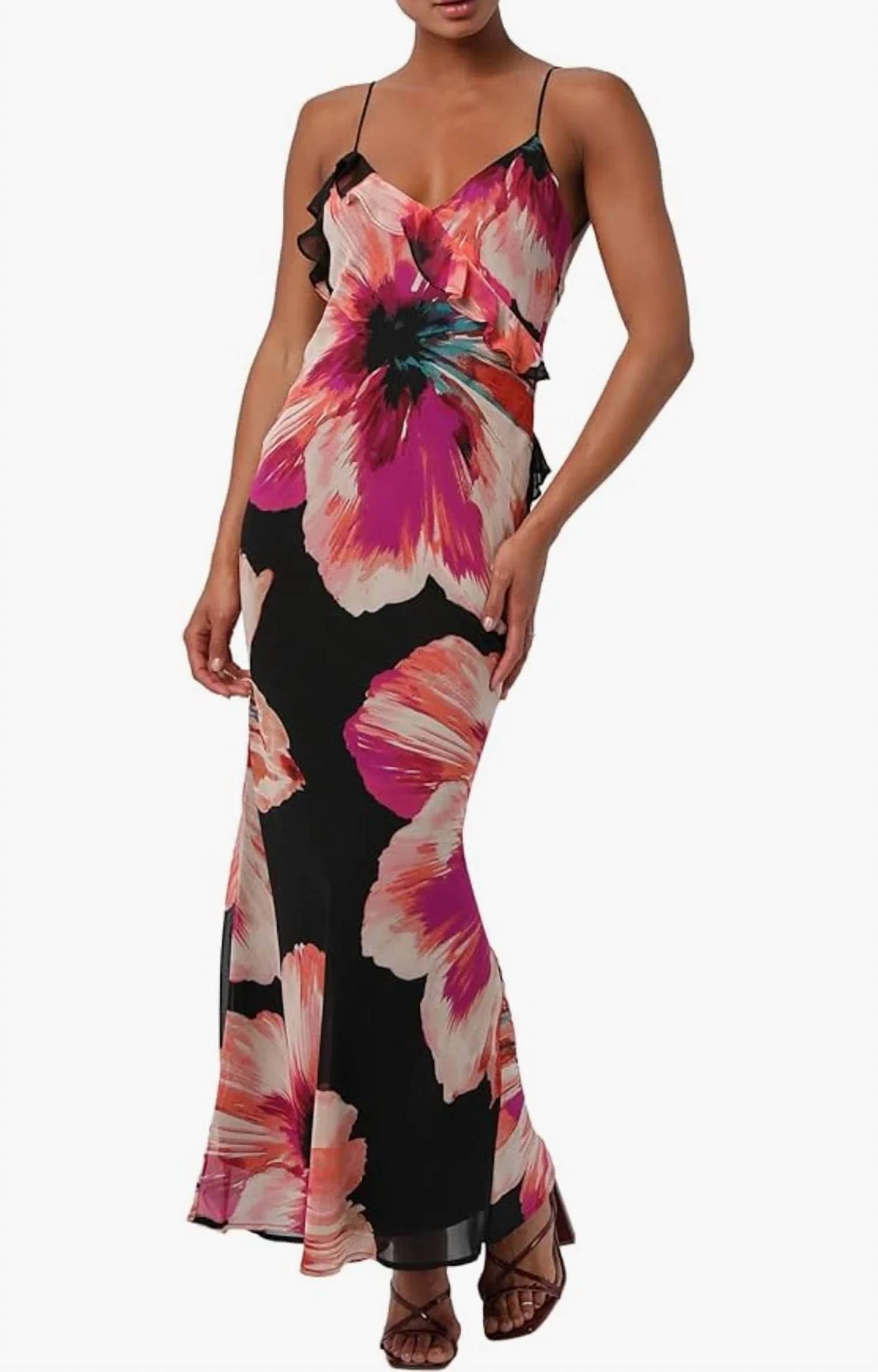 Lulus - Sawyer Floral Maxi Dress