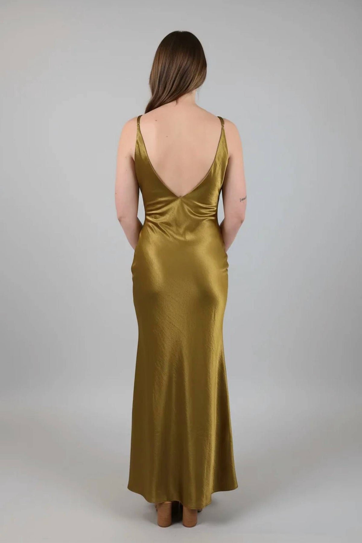 Lulus - Vine And Branches V Maxi Slip Dress