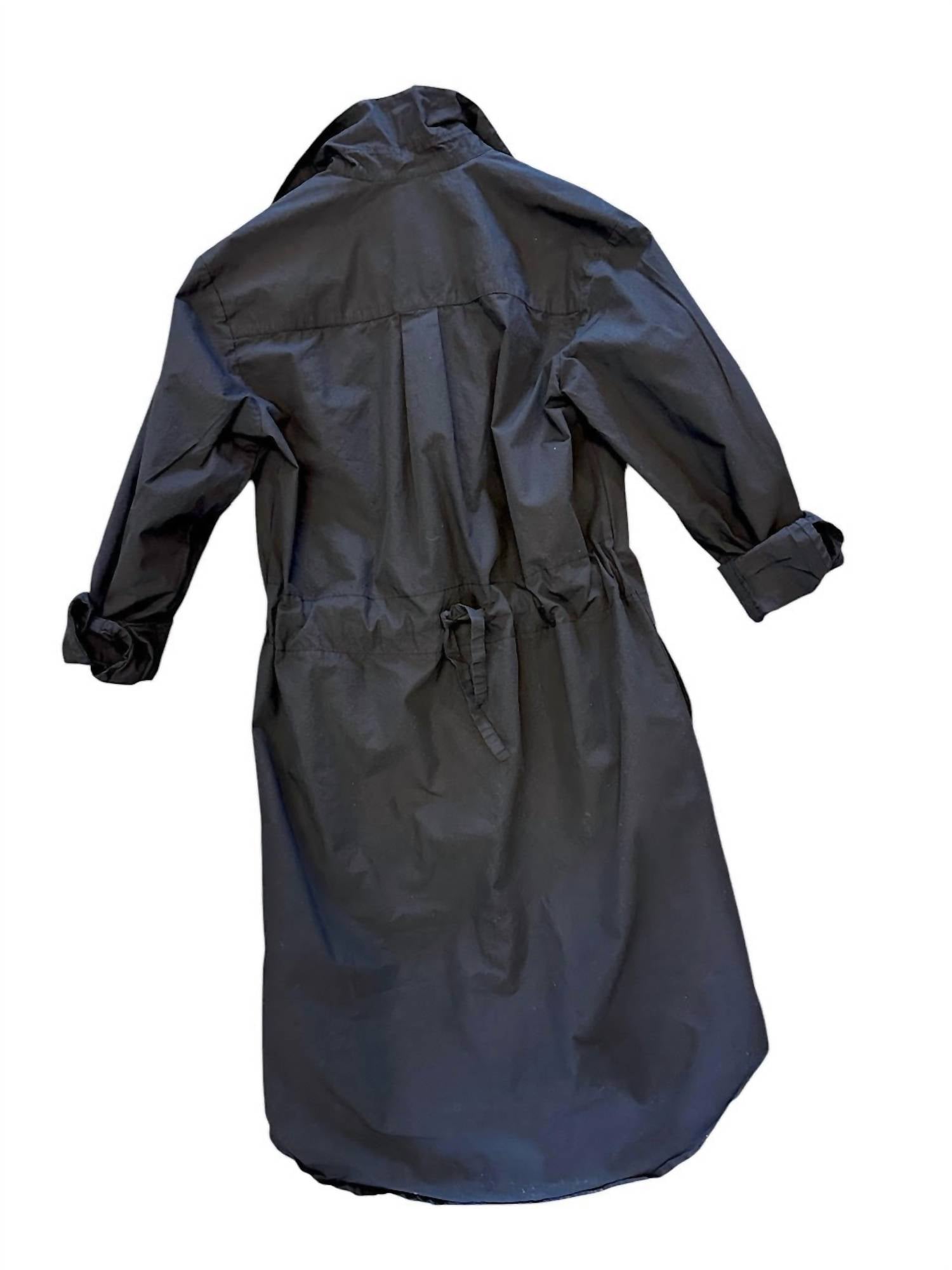 Luna Luz - Belleville Shirt Dress - black - clothing - cotton