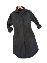 Luna Luz - Belleville Shirt Dress - black - clothing - cotton