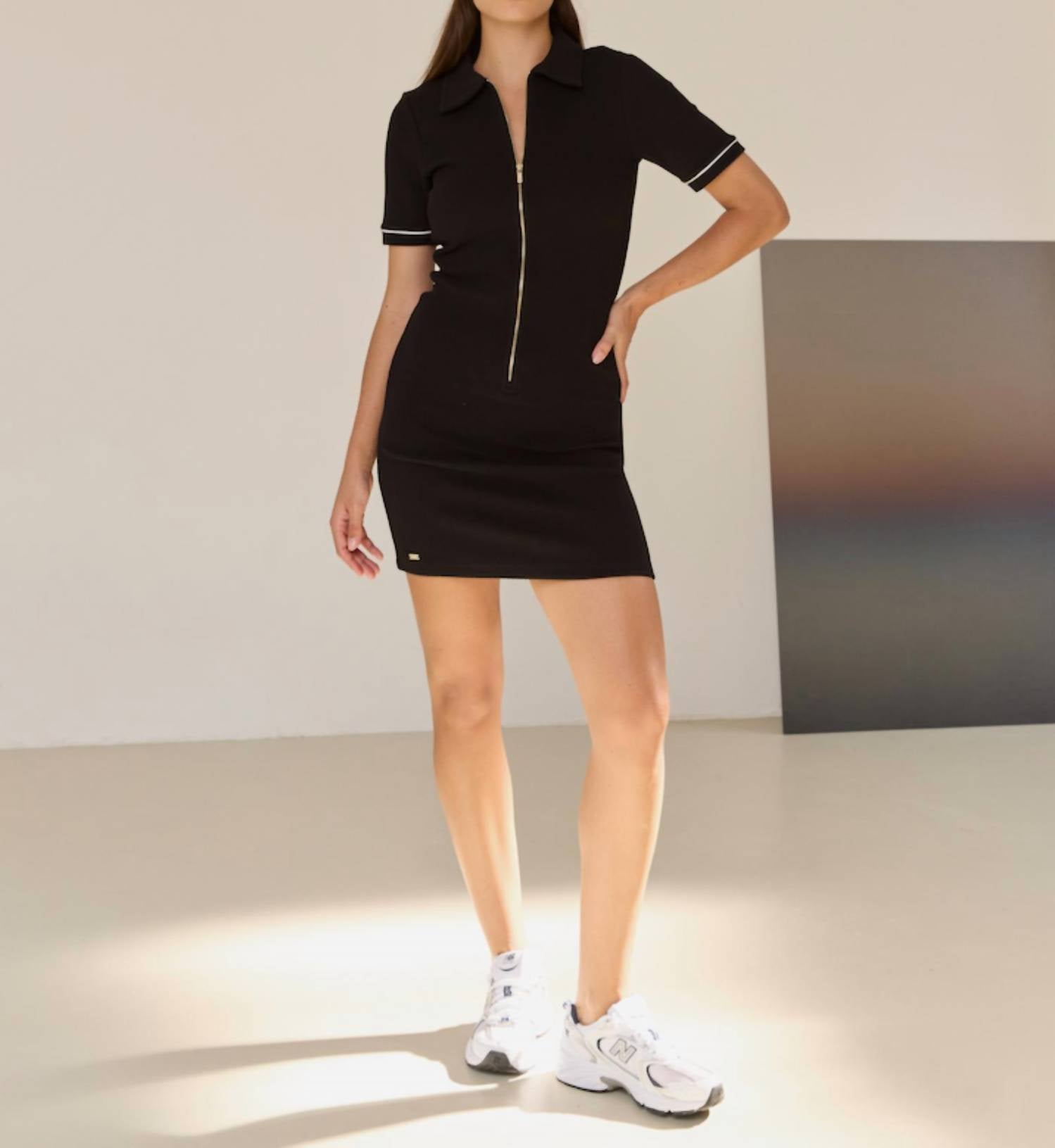 Lune Active - Moon Classic Polo - black - clothing - cotton - blend