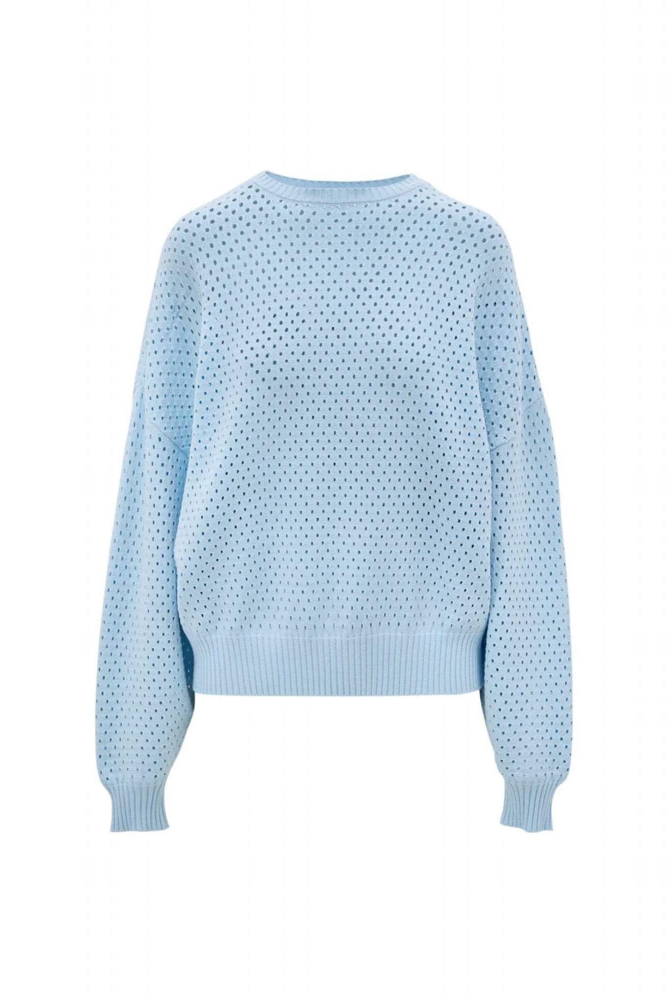 Lune Active - Olly Crochet Sweater - blue - clothing - long - skirts