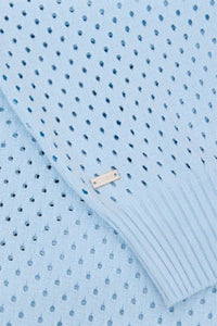 Lune Active - Olly Crochet Sweater - blue - clothing - long - skirts