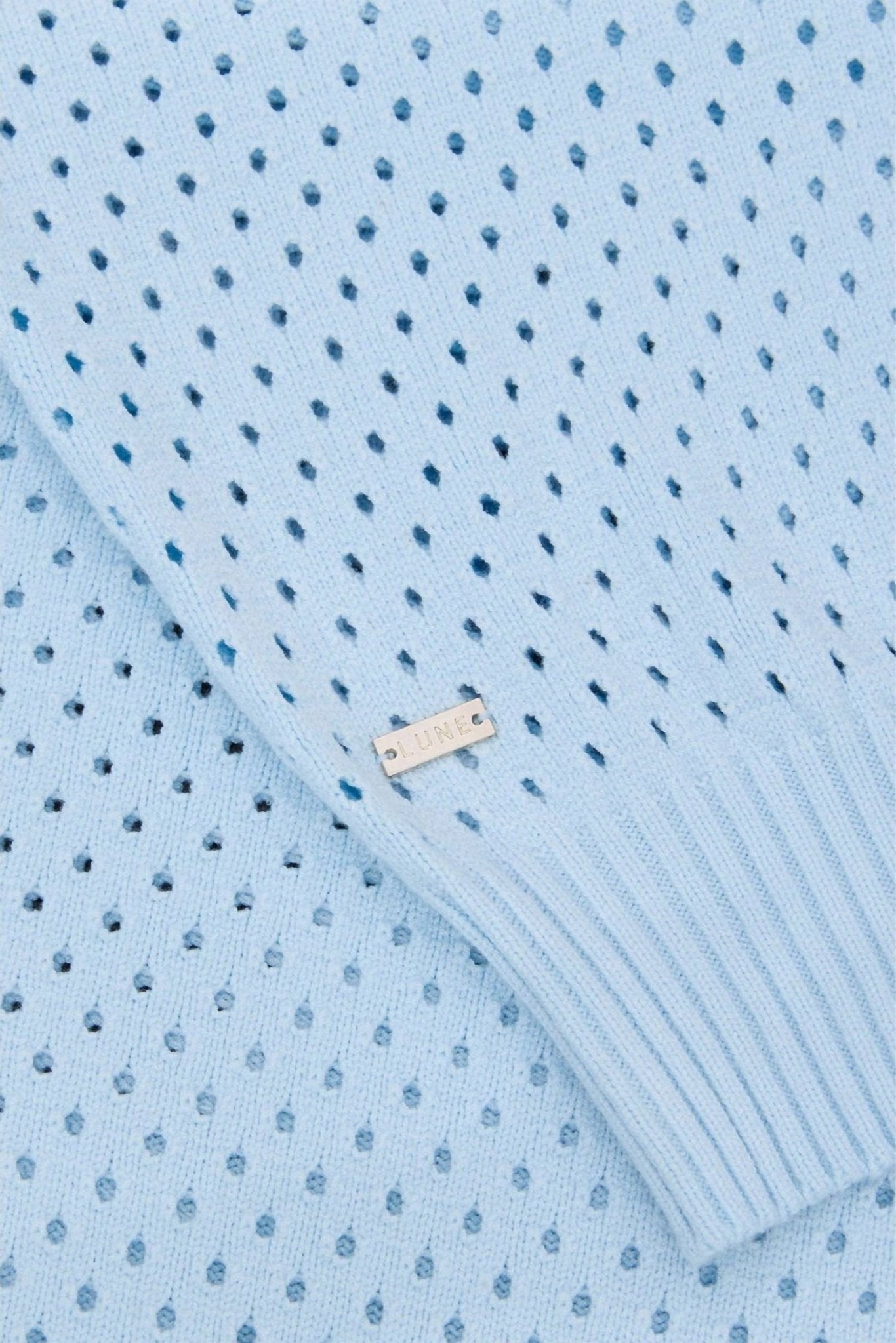 Lune Active - Olly Crochet Sweater - blue - clothing - long - skirts