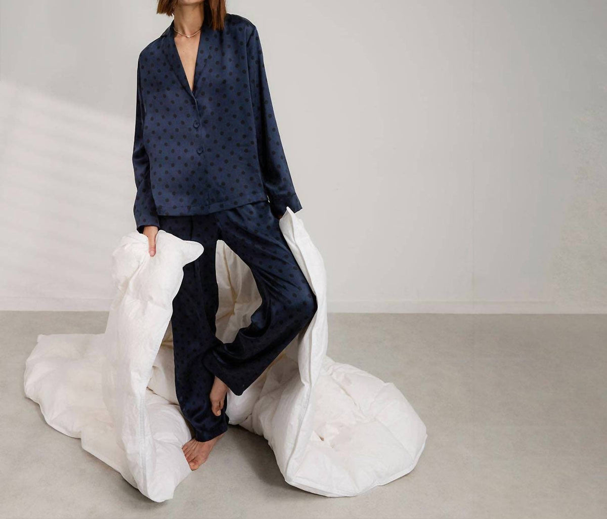 Lunya - Washable Silk Long Sleeve Pants Set