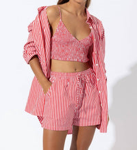 Lusana - Donovan Poplin Short - clothing - cotton - high - waist